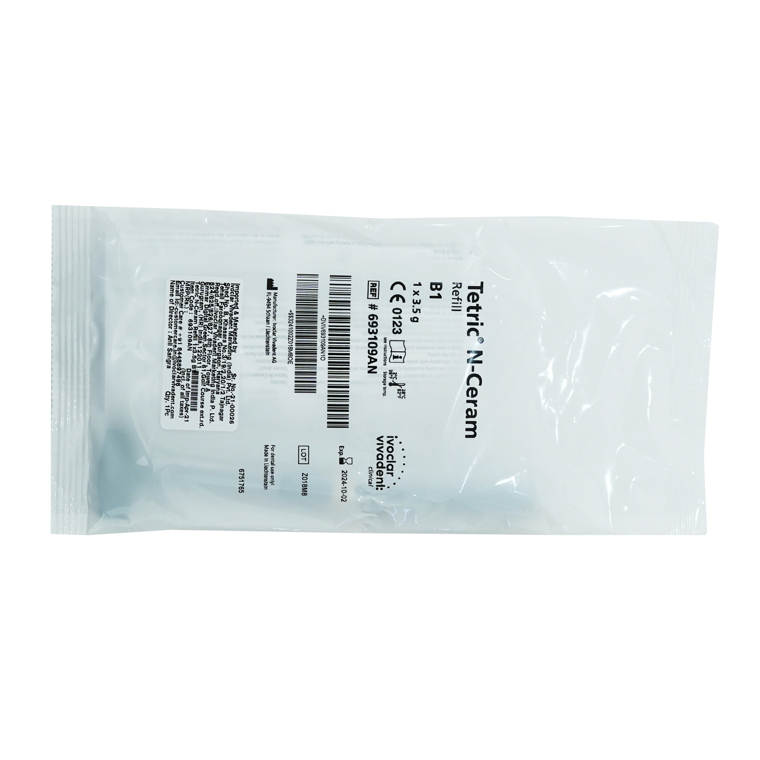 Ivoclar Tetric N-Ceram Refill 1*3.5g B1
